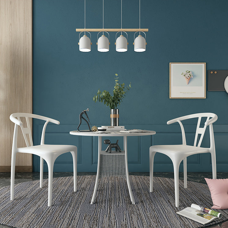Chaises de restauration en plastique de style moderne
