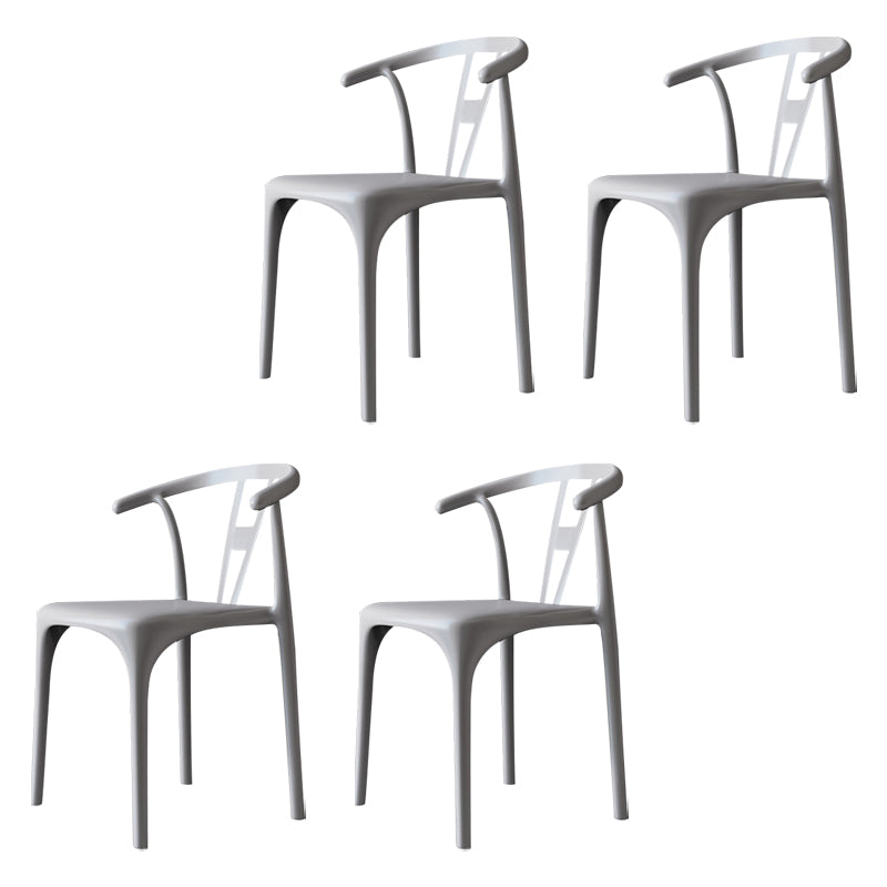 Chaises de restauration en plastique de style moderne