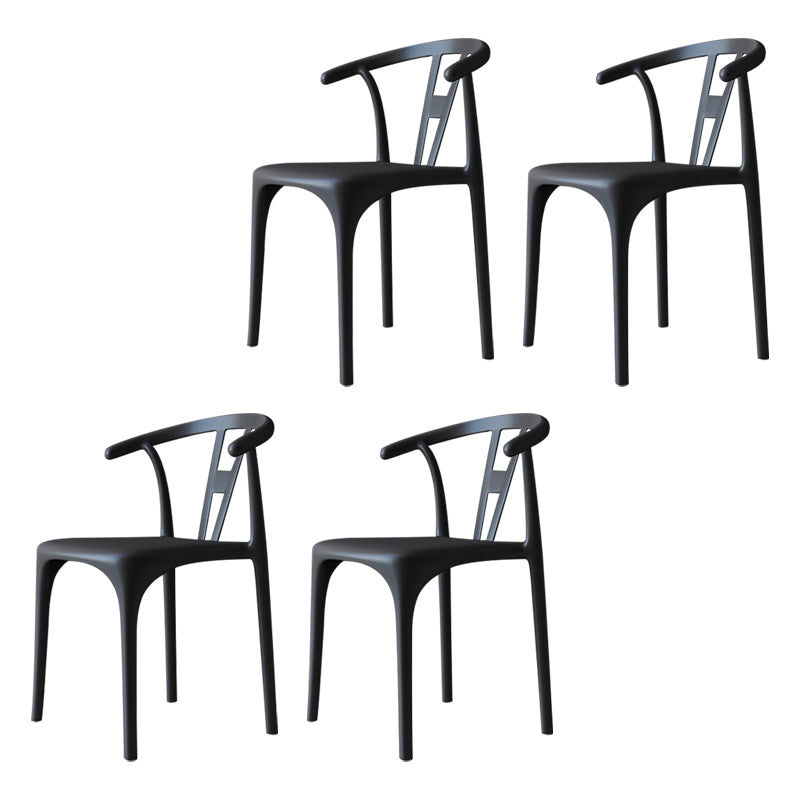 Chaises de restauration en plastique de style moderne