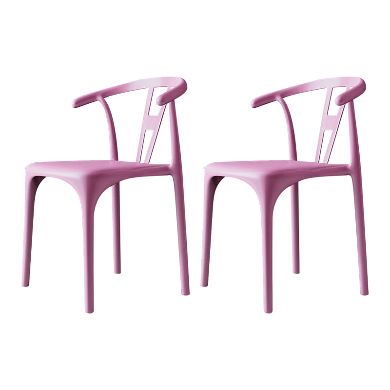 Chaises de restauration en plastique de style moderne