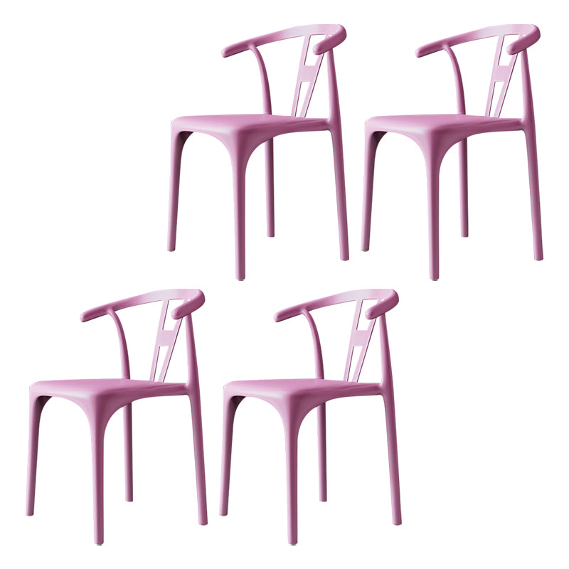 Chaises de restauration en plastique de style moderne