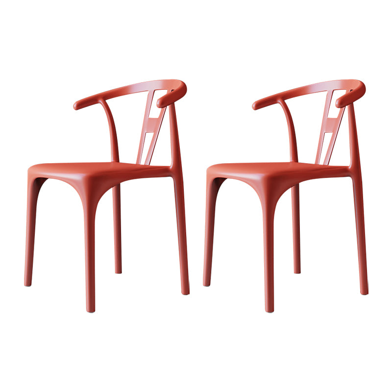 Chaises de restauration en plastique de style moderne