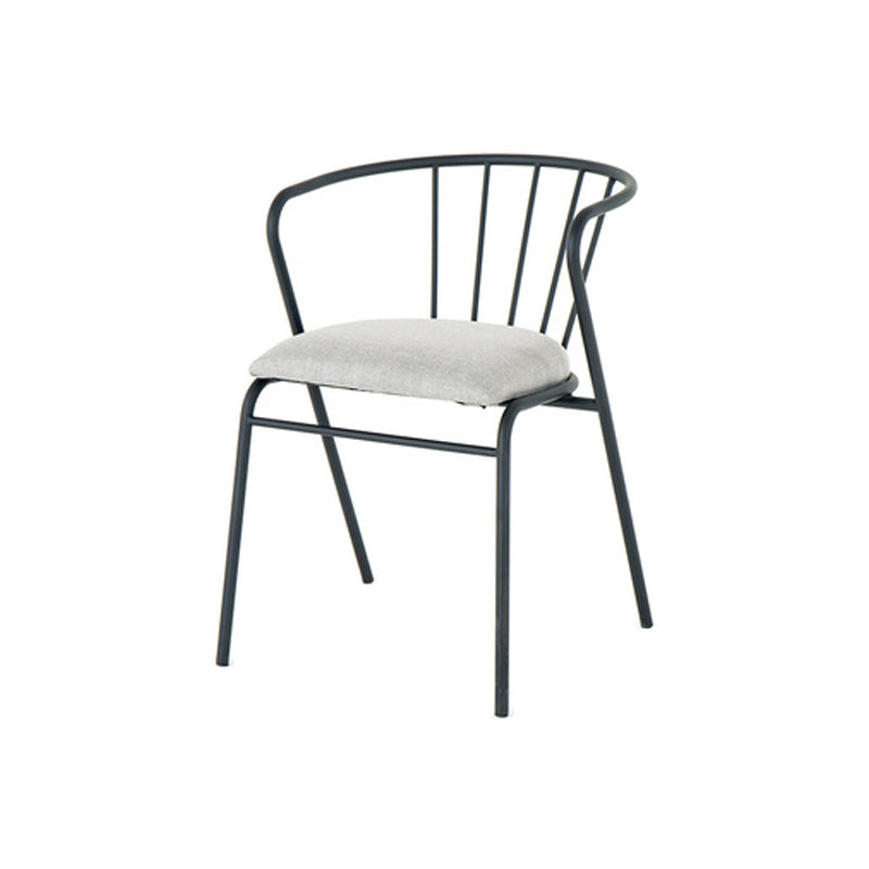 Contemporary Style Metal Dining Chairs Dining Armless Side Chairs for Kitchen