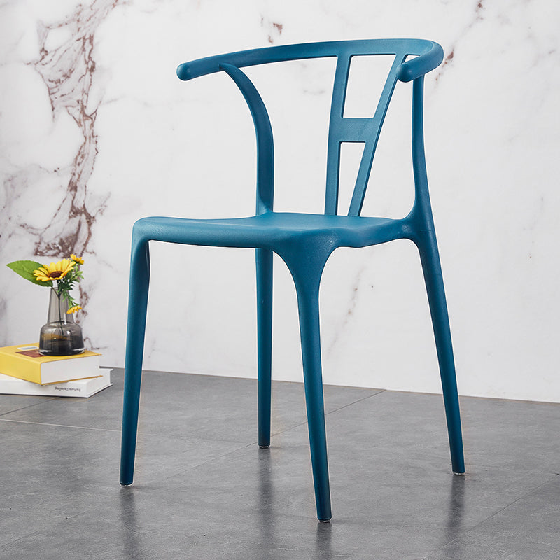 Chaises de salle à manger en plastique de style moderne, chaises de salle à manger empilables pour la cuisine
