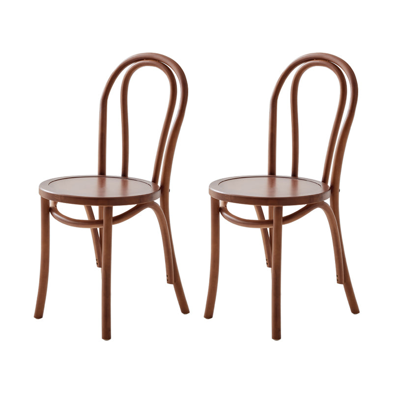 Silla de madera de haya maciza contemporánea, sillas de comedor de cocina con parte trasera Windsor