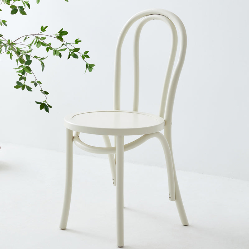 Chaise contemporaine en bois de hêtre massif, chaises de cuisine arrière Windsor