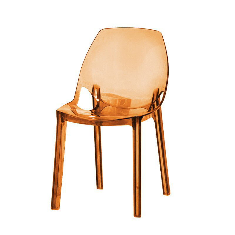 Chaise en plastique de style scandinave, chaises de cuisine à dossier solide, chaises d'appoint de salle à manger