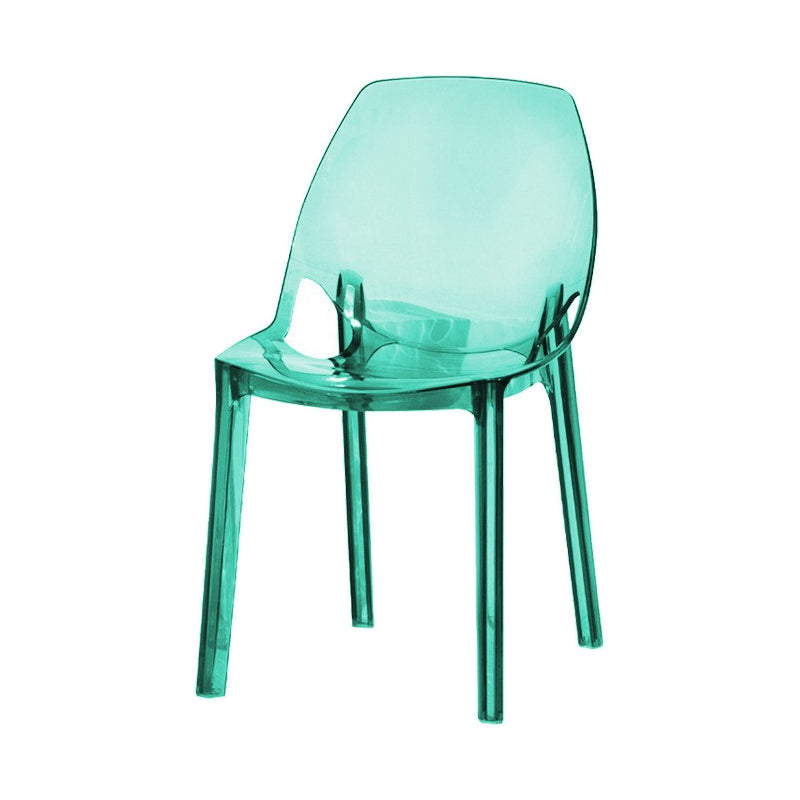 Chaise en plastique de style scandinave, chaises de cuisine à dossier solide, chaises d'appoint de salle à manger