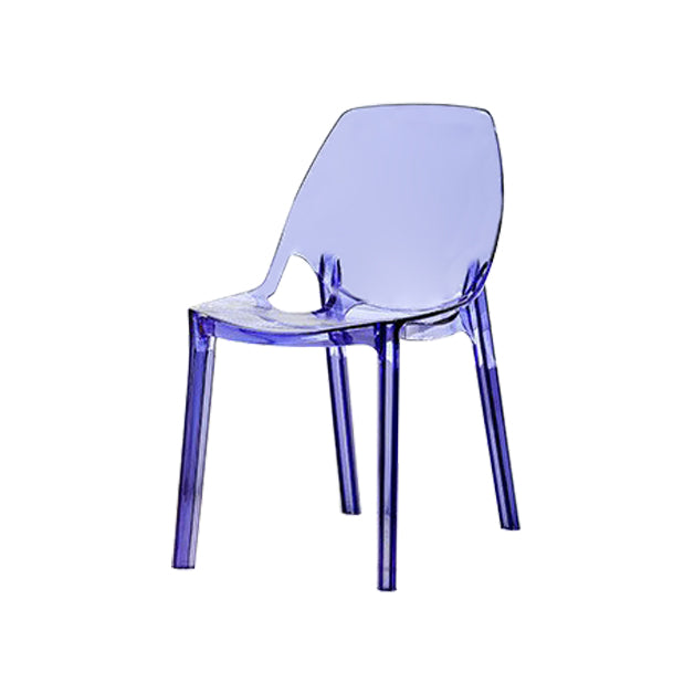 Silla de plástico de estilo escandinavo, respaldo sólido de cocina, sillas laterales de comedor