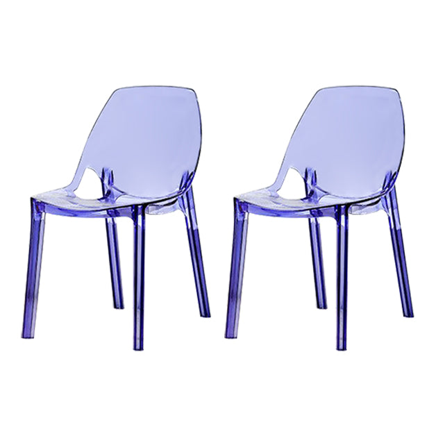 Silla de plástico de estilo escandinavo, respaldo sólido de cocina, sillas laterales de comedor
