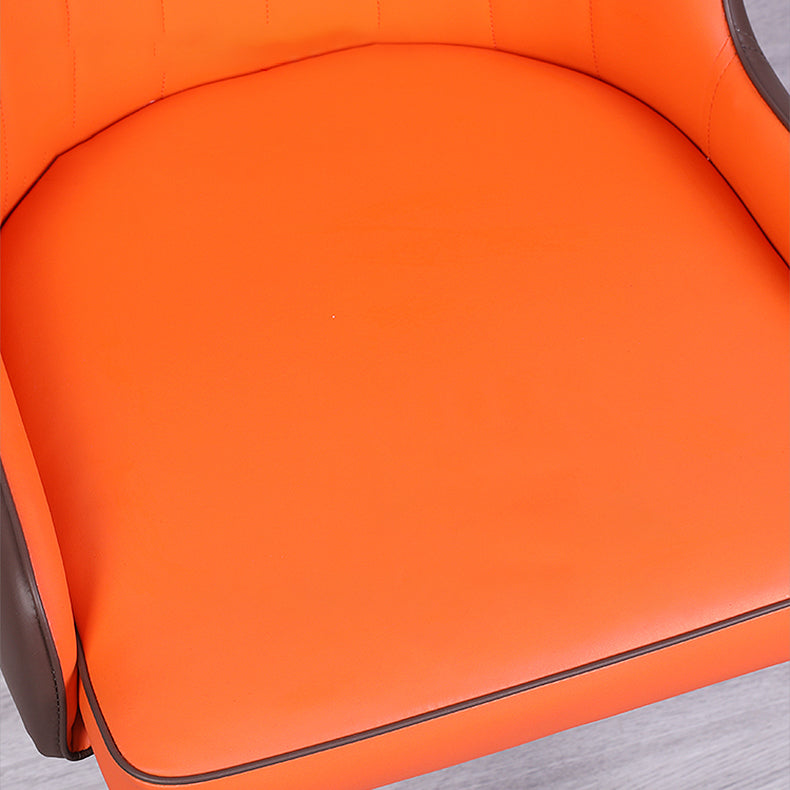 Inicio Sillón escandinavo Silla de comedor tapizada con respaldo Parsons de metal
