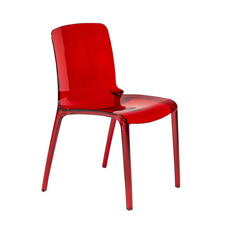 Ensemble de chaises en plastique de style scandinave, chaises de cuisine à dossier solide