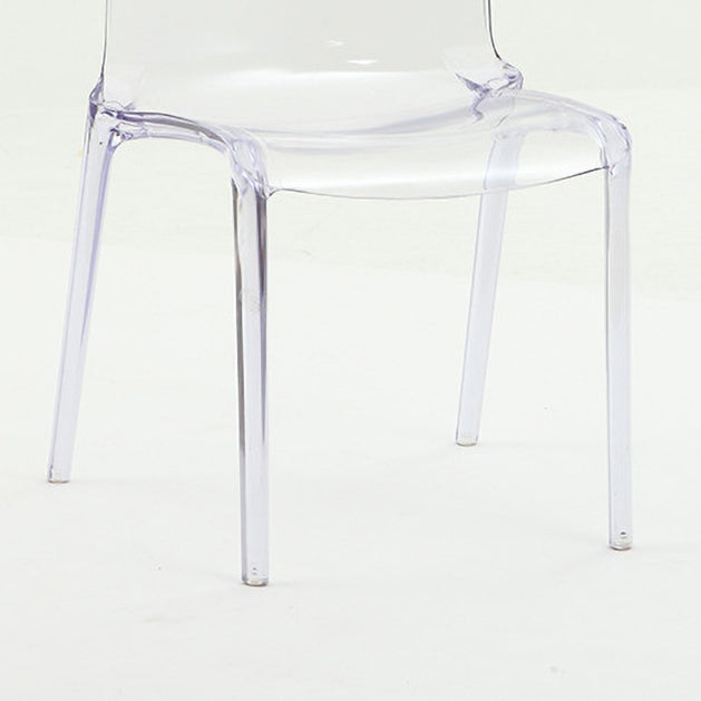Juego de sillas de plástico de estilo escandinavo, sillas de comedor de cocina con respaldo sólido