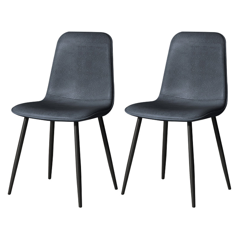 Juego de sillas de metal de estilo escandinavo, cocina, comedor, sillas laterales con respaldo sólido