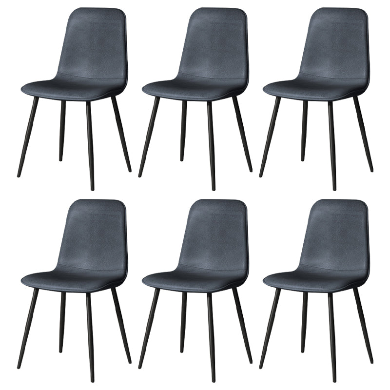 Juego de sillas de metal de estilo escandinavo, cocina, comedor, sillas laterales con respaldo sólido
