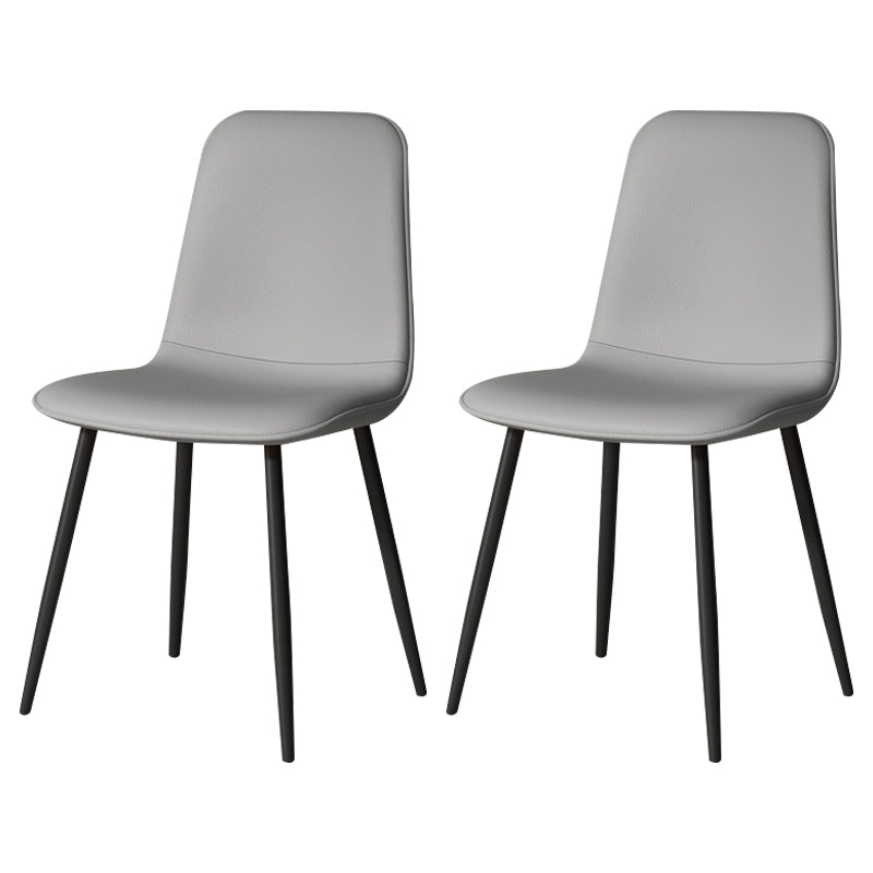 Juego de sillas de metal de estilo escandinavo, cocina, comedor, sillas laterales con respaldo sólido