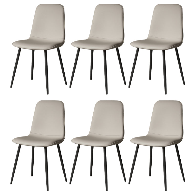 Juego de sillas de metal de estilo escandinavo, cocina, comedor, sillas laterales con respaldo sólido