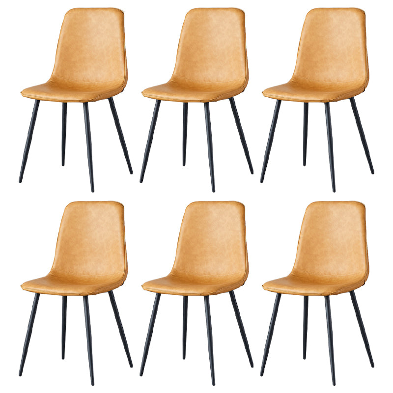 Juego de sillas de metal de estilo escandinavo, cocina, comedor, sillas laterales con respaldo sólido
