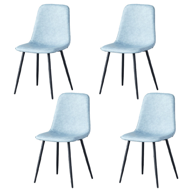 Juego de sillas de metal de estilo escandinavo, cocina, comedor, sillas laterales con respaldo sólido