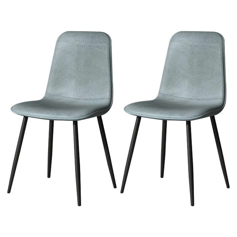 Ensemble de chaises en métal de style scandinave, pour cuisine et salle à manger, chaises latérales à dossier solide