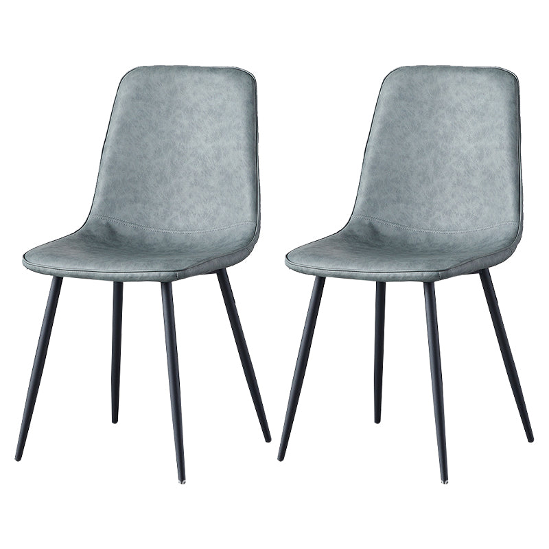 Juego de sillas de metal de estilo escandinavo, cocina, comedor, sillas laterales con respaldo sólido