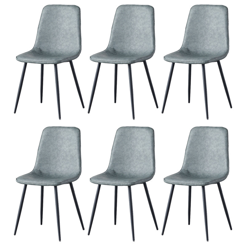 Juego de sillas de metal de estilo escandinavo, cocina, comedor, sillas laterales con respaldo sólido