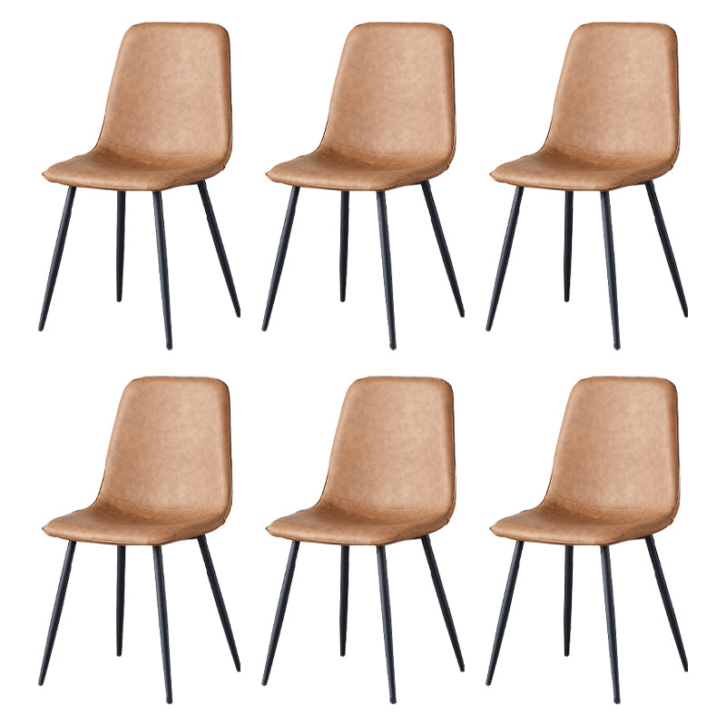 Juego de sillas de metal de estilo escandinavo, cocina, comedor, sillas laterales con respaldo sólido
