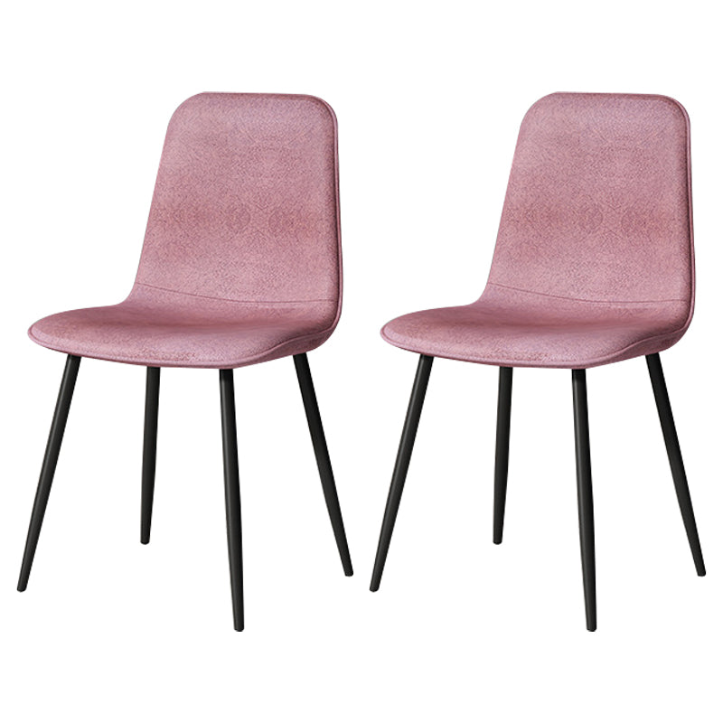 Ensemble de chaises en métal de style scandinave, pour cuisine et salle à manger, chaises latérales à dossier solide