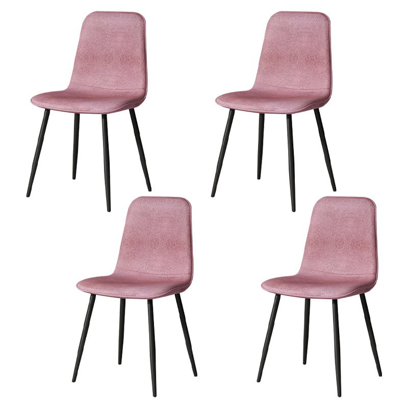 Juego de sillas de metal de estilo escandinavo, cocina, comedor, sillas laterales con respaldo sólido