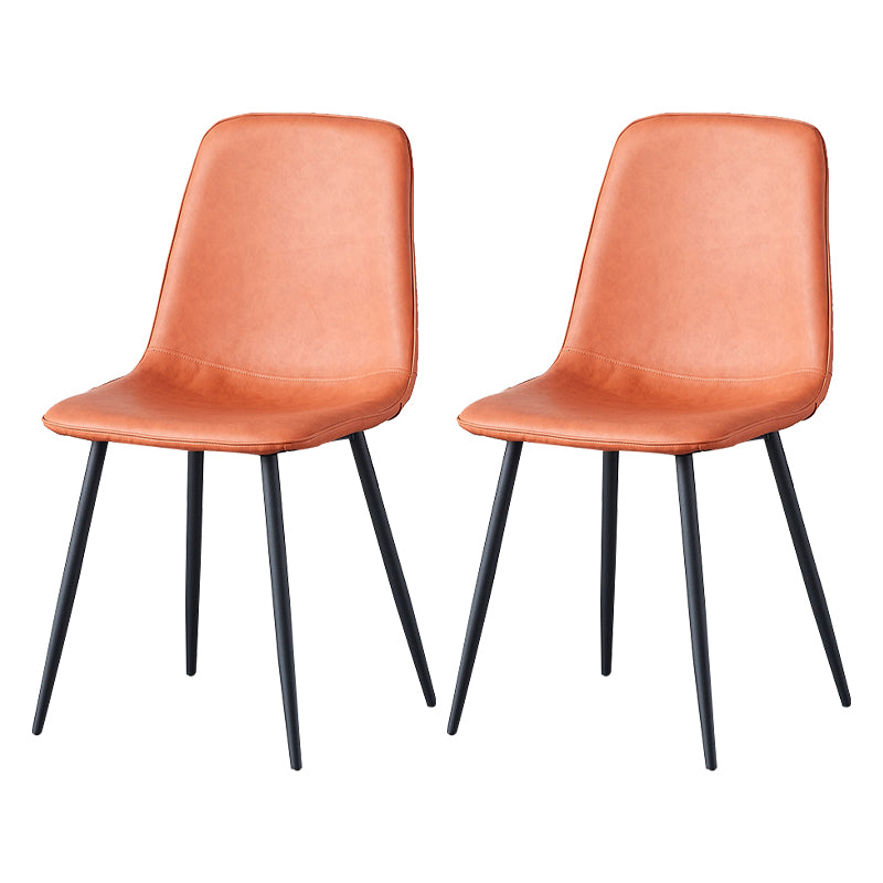 Ensemble de chaises en métal de style scandinave, pour cuisine et salle à manger, chaises latérales à dossier solide