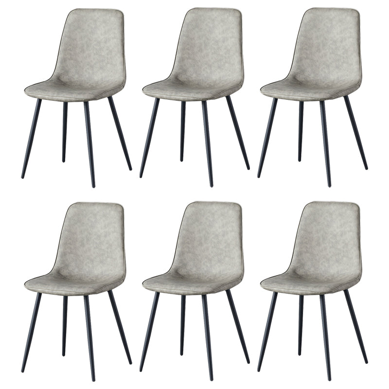 Juego de sillas de metal de estilo escandinavo, cocina, comedor, sillas laterales con respaldo sólido