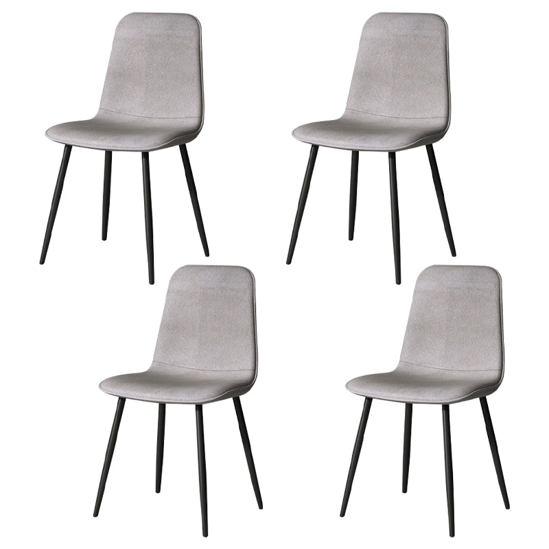 Juego de sillas de metal de estilo escandinavo, cocina, comedor, sillas laterales con respaldo sólido