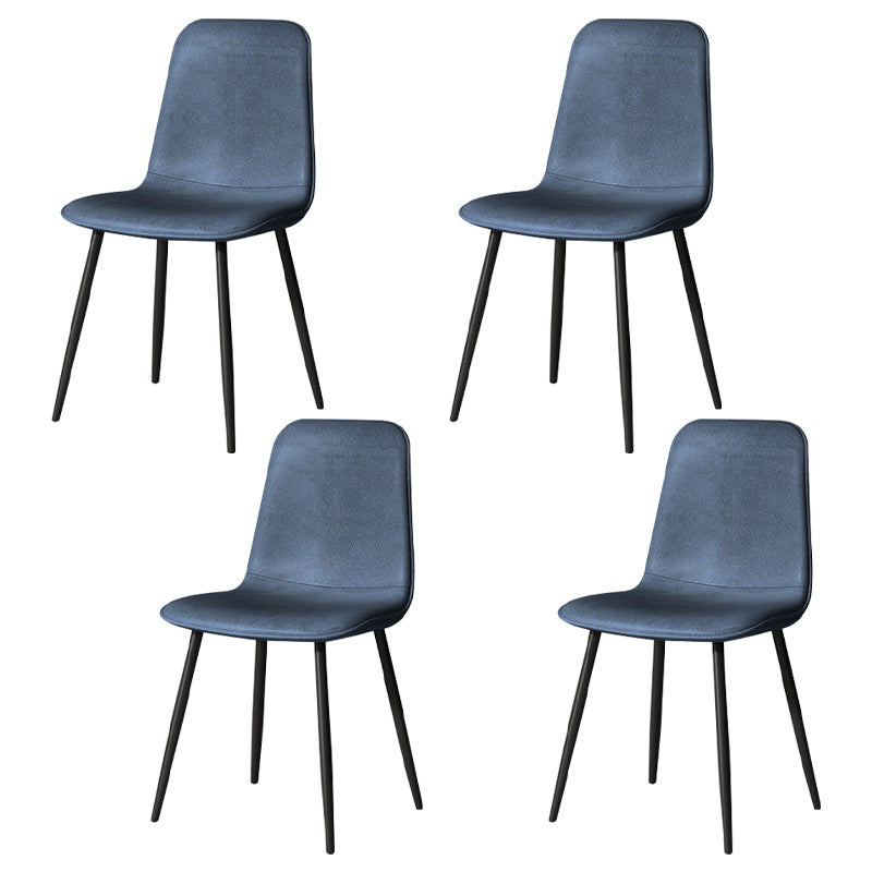 Juego de sillas de metal de estilo escandinavo, cocina, comedor, sillas laterales con respaldo sólido