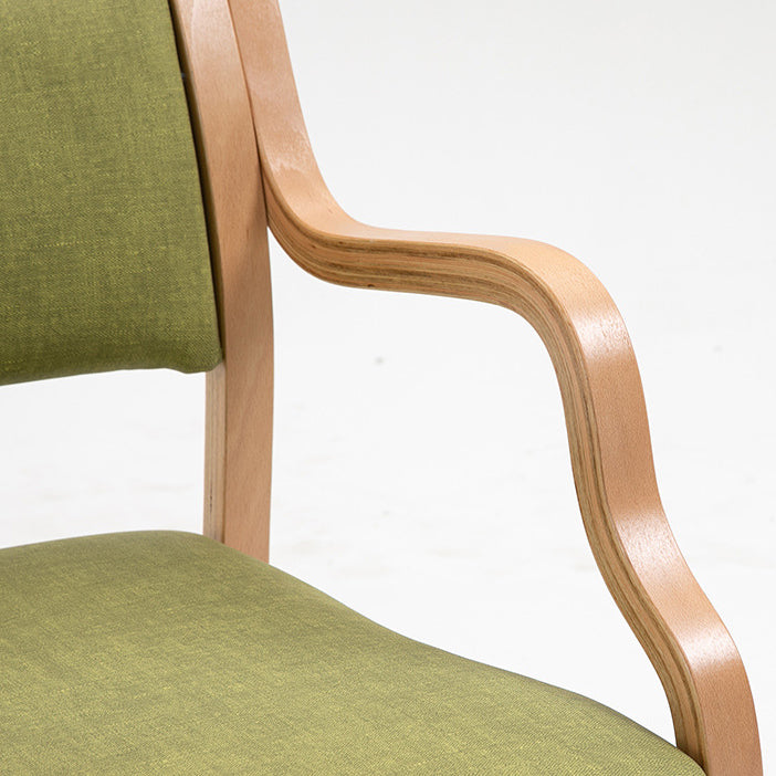 Sillas de madera maciza de estilo contemporáneo, juego de sillones de comedor con respaldo abierto para cocina
