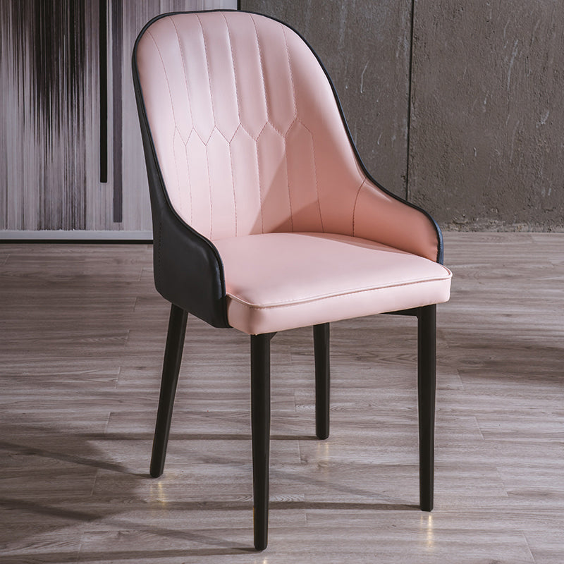 Chaises de salle à manger en métal de Style Glam, finition mate, bras de salle à manger, chaise latérale pour cuisine