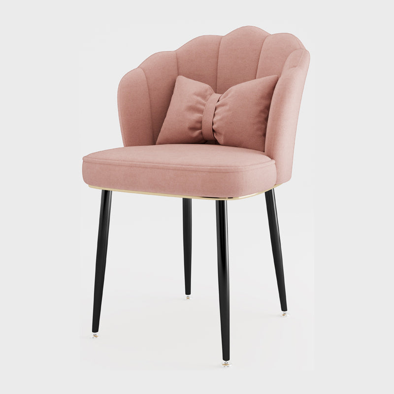 Chaise d'appoint de salle à manger en métal de Style scandinave, chaise à dossier solide sans accoudoirs pour la maison