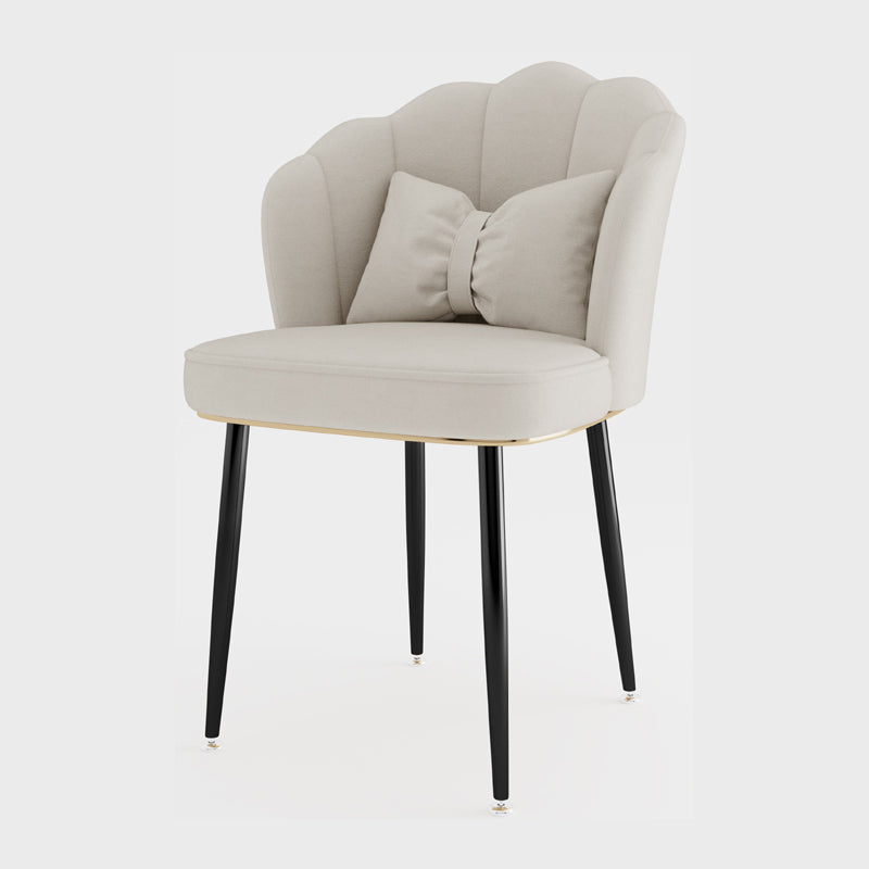 Chaise d'appoint de salle à manger en métal de Style scandinave, chaise à dossier solide sans accoudoirs pour la maison