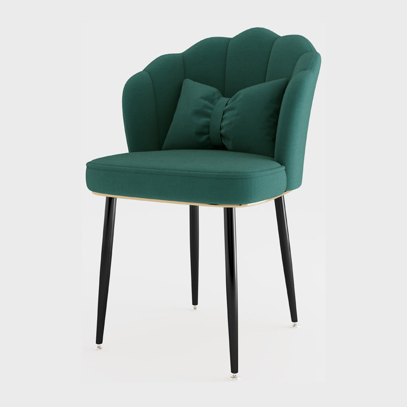 Chaise d'appoint de salle à manger en métal de Style scandinave, chaise à dossier solide sans accoudoirs pour la maison