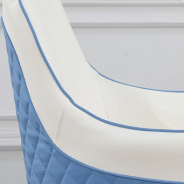 Silla de comedor de estilo escandinavo Silla tapizada de metal para comedor con brazo