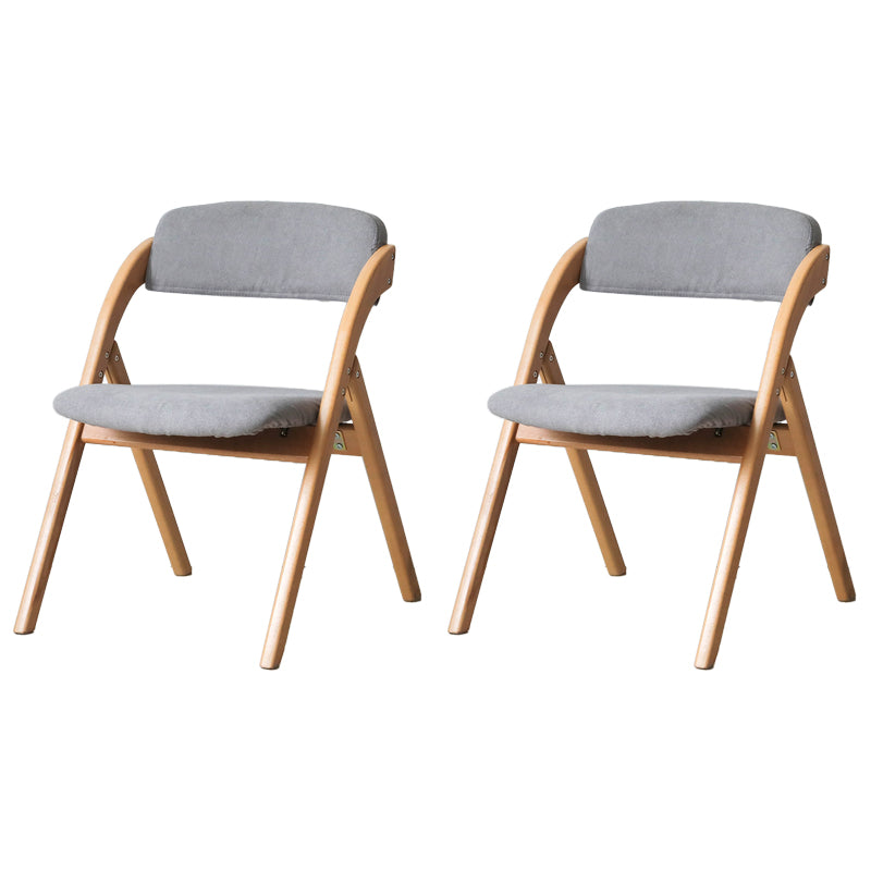 Chaise latéral de maison scandinave rembourrée en bois ouvert en bois pliant chaise