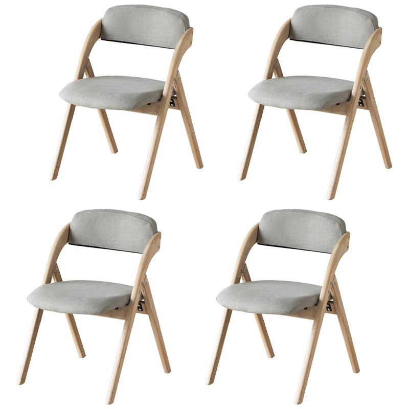 Chaise latéral de maison scandinave rembourrée en bois ouvert en bois pliant chaise