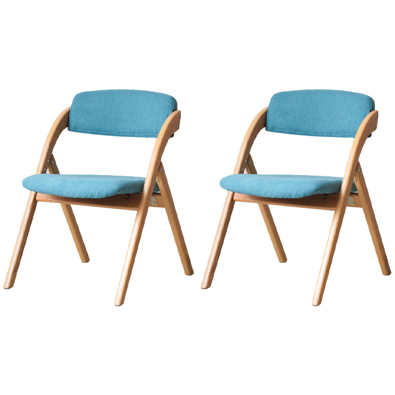 Chaise latéral de maison scandinave rembourrée en bois ouvert en bois pliant chaise
