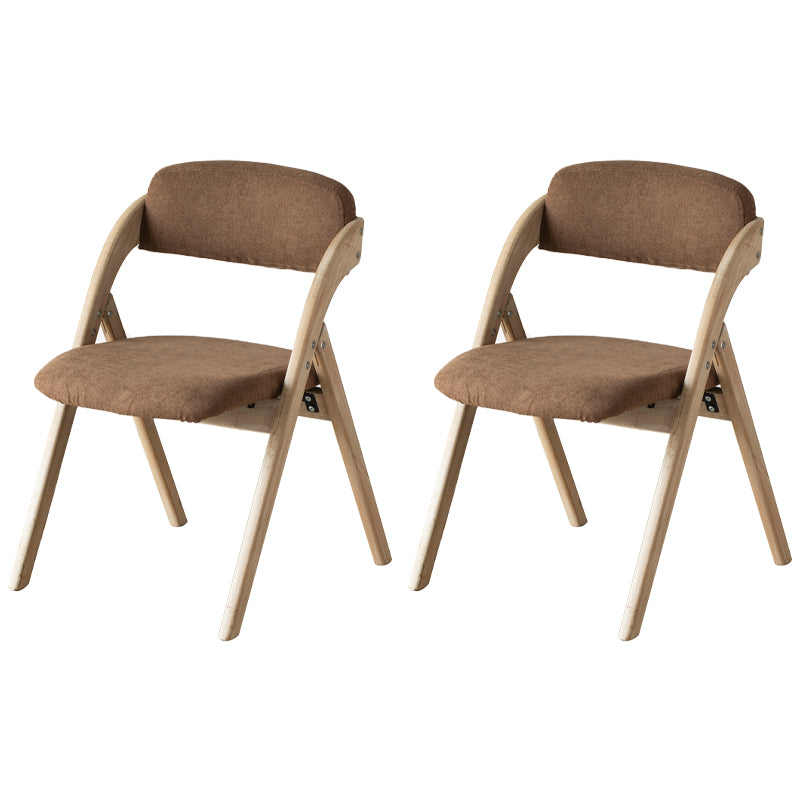 Chaise latéral de maison scandinave rembourrée en bois ouvert en bois pliant chaise