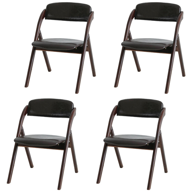 Chaise latéral de maison scandinave rembourrée en bois ouvert en bois pliant chaise