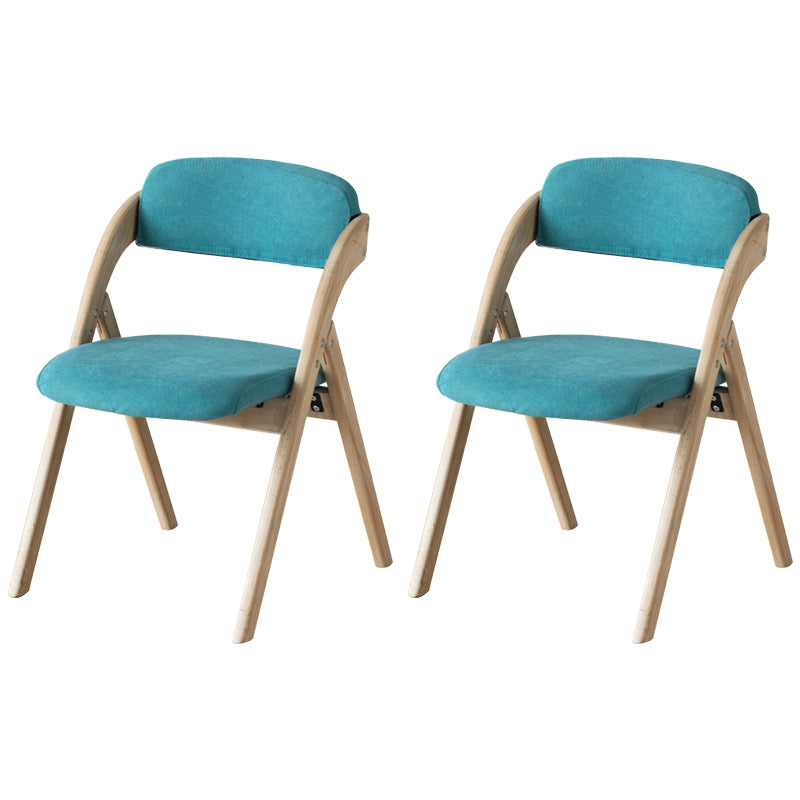 Chaise latéral de maison scandinave rembourrée en bois ouvert en bois pliant chaise