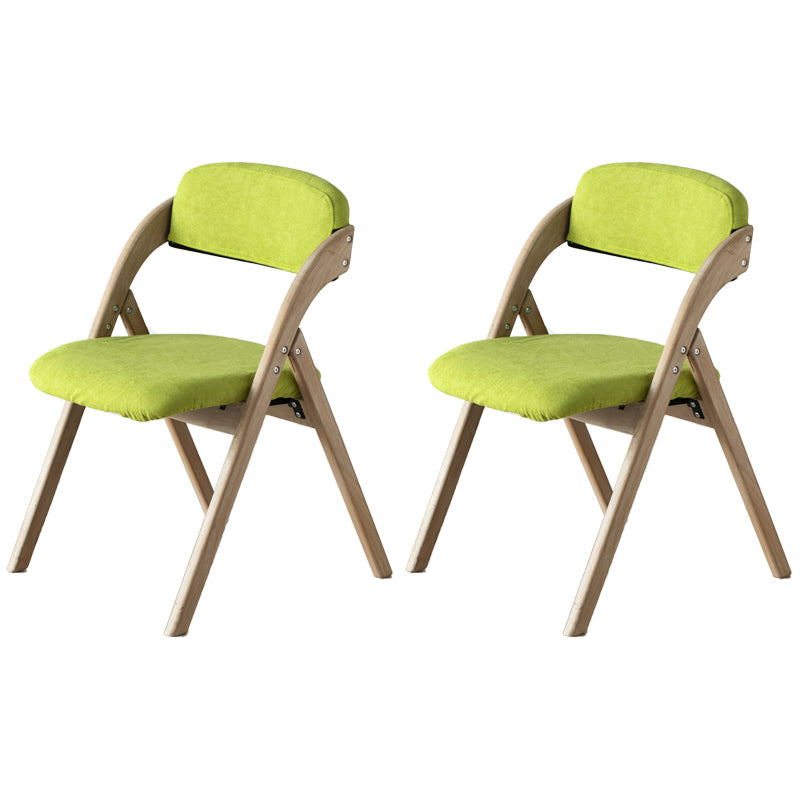 Chaise latéral de maison scandinave rembourrée en bois ouvert en bois pliant chaise