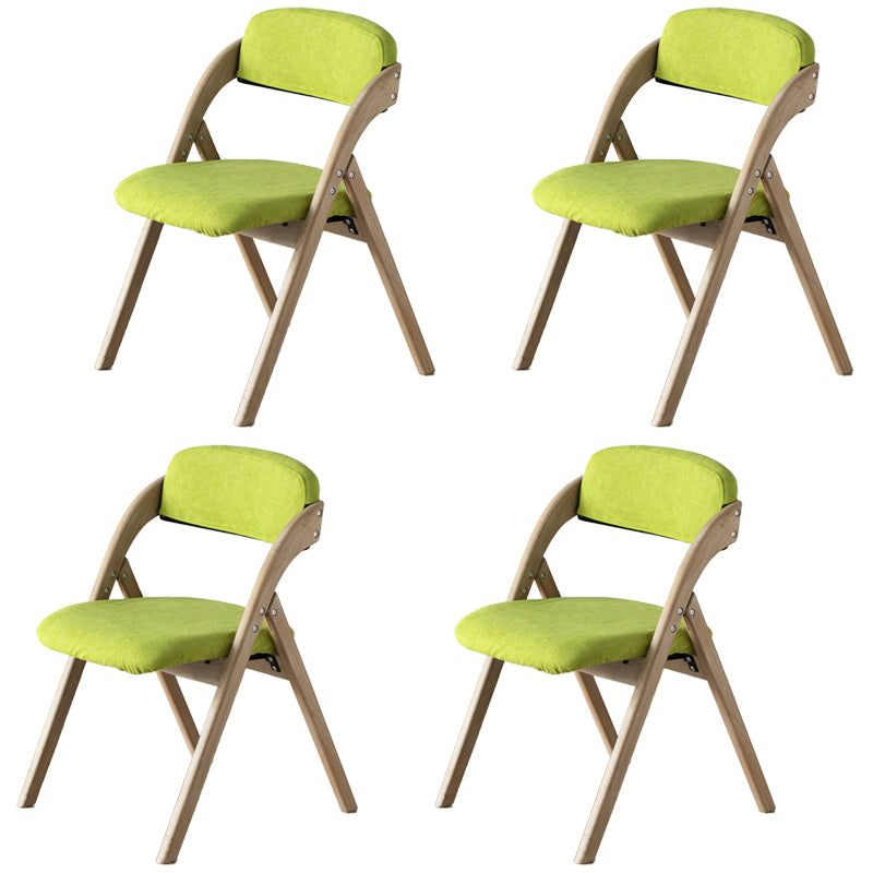Chaise latéral de maison scandinave rembourrée en bois ouvert en bois pliant chaise