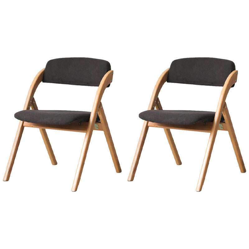 Chaise latéral de maison scandinave rembourrée en bois ouvert en bois pliant chaise