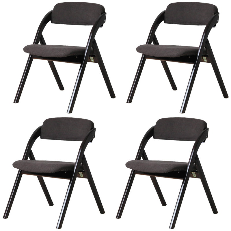 Chaise latéral de maison scandinave rembourrée en bois ouvert en bois pliant chaise