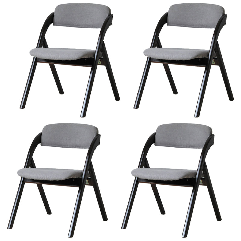 Chaise latéral de maison scandinave rembourrée en bois ouvert en bois pliant chaise